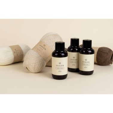 Isager Wool Soap Jabon bloquear y lavar prendas 100 ml