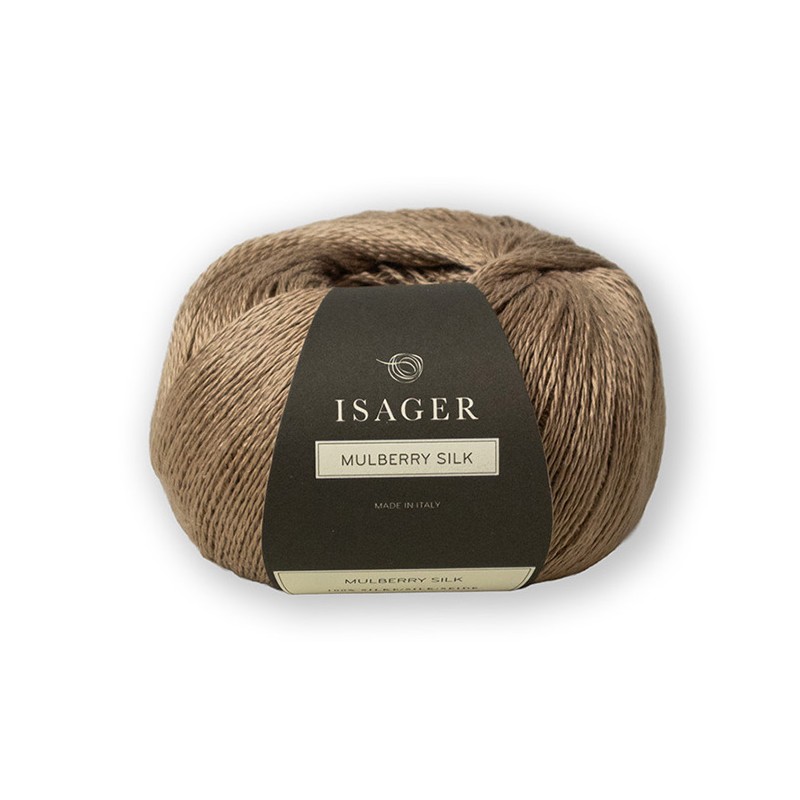 Isager Mulberry Silk Camel hilo grosor lace