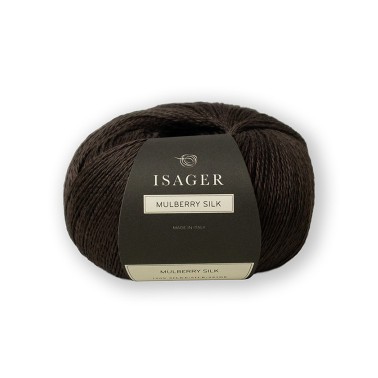 Isager Mulberry Silk Chestnut hilo grosor lace