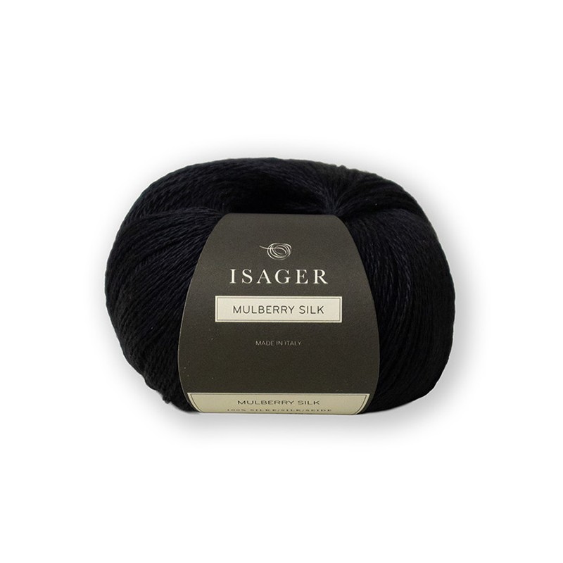 Isager Mulberry Silk Ink hilo grosor lace