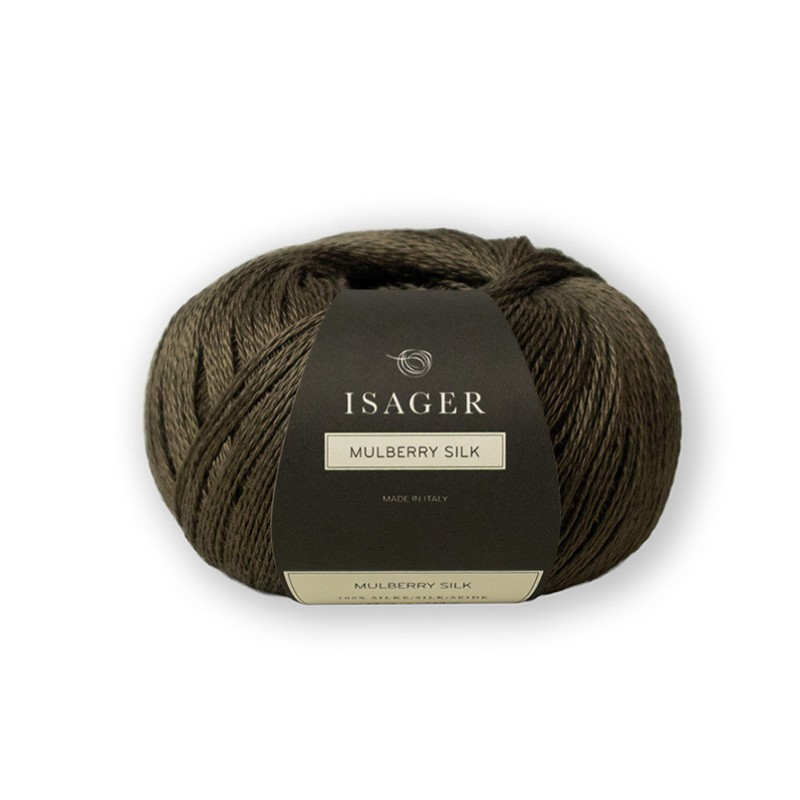 Isager Mulberry Silk Kaki hilo grosor lace