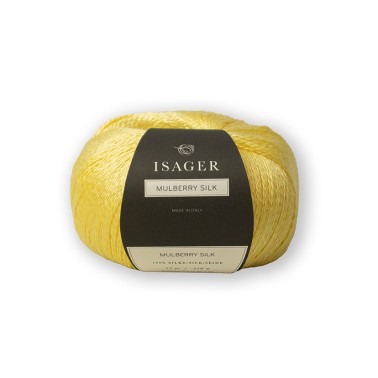 Isager Mulberry Silk Lemon hilo grosor lace