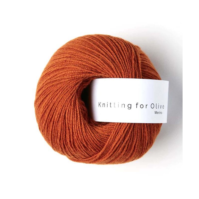 Merino Burnt Orange RMS Knitting for Olive