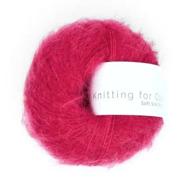 Knitting For Olive Soft Silk Mohair Red Currant. Mohair Strong, Responsibly and ethically sourced