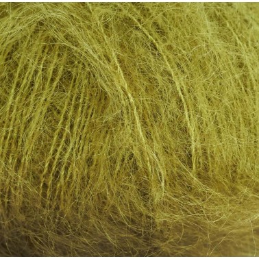 Knitting For Olive Soft Silk Mohair Bottle Green, mohair duradero y obtenido éticamente