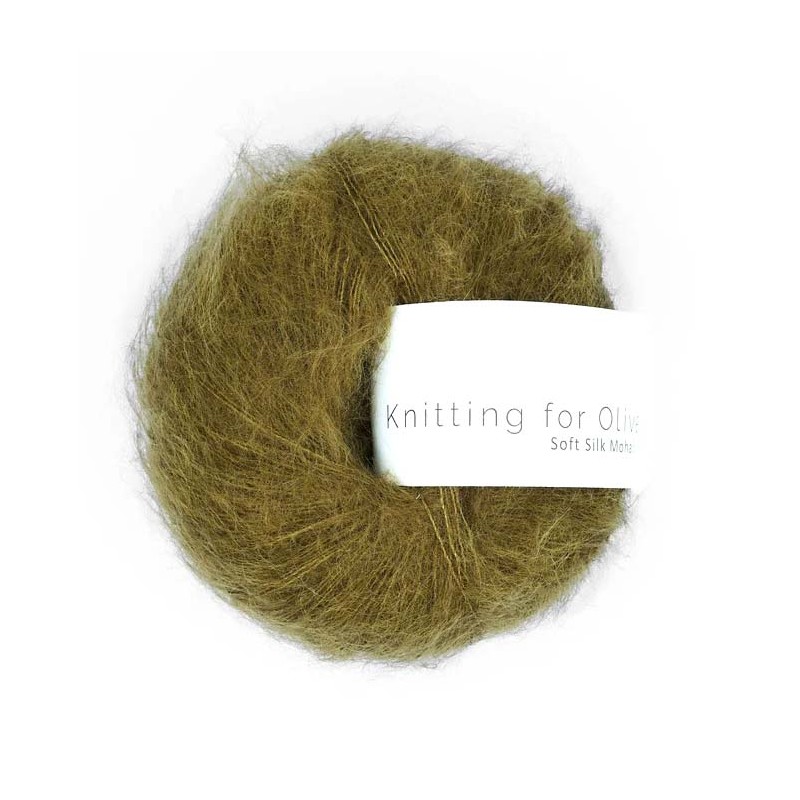 Knitting For Olive Soft Silk Mohair Ocher Brown Mohair Strong, Responsibly and ethically sourced