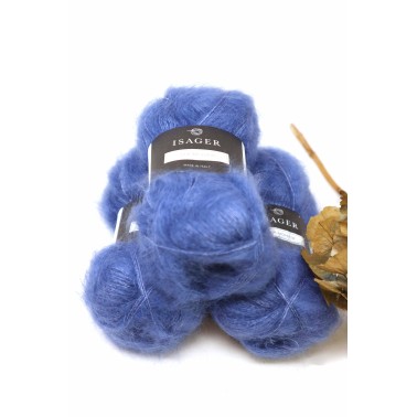Isager Silk Mohair 44 Denim
