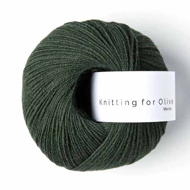 Merino Slate Green RMS Knitting for Olive fingering laine très douce