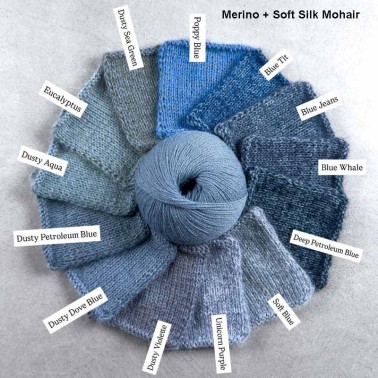 Merino Dusty Dove Blue RMS Knitting for Olive