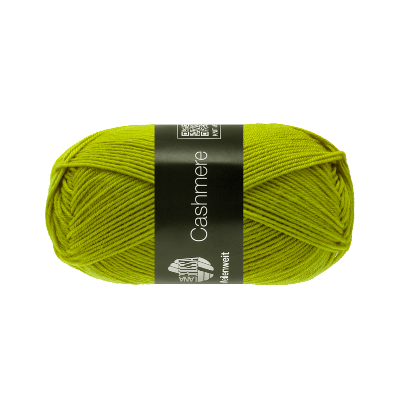 Cashmere Sock Meilenweit 73 Yellow Green