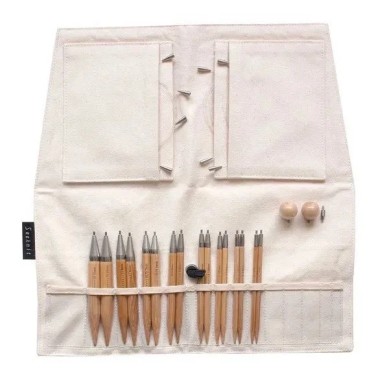 SeeKnit Set Agujas Curve 12.5 cms Grand Set Bamboo Circulares Intercambiables