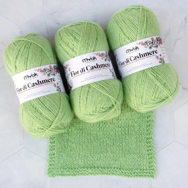 mYak Flor di Cashmere Pistaccio Cream la elegancia del cashmere