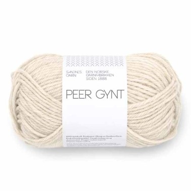 Sandnes Garn Peer Gynt DK 2641 Natural Mottled lana noruega 100%
