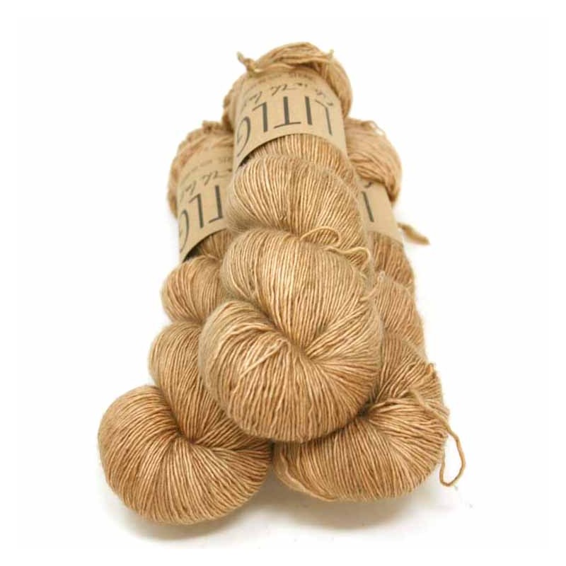 LITLG Singles  - Camel 100% yarn fingering Superwash Merino premium , 1 single ply