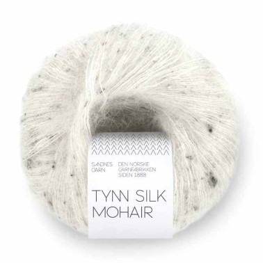 Tynn Silk Mohair 1199 Salt and Pepper Tweed Sandnes Garn