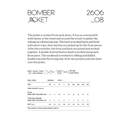 Sandnes Garn Bomber Jacket individual modèle 2606 8 Presale