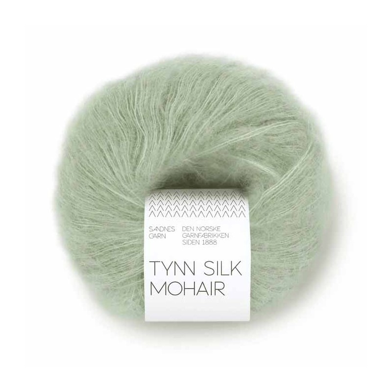 Tynn Silk Mohair 8521 Dusty Light Green Sandnes Garn