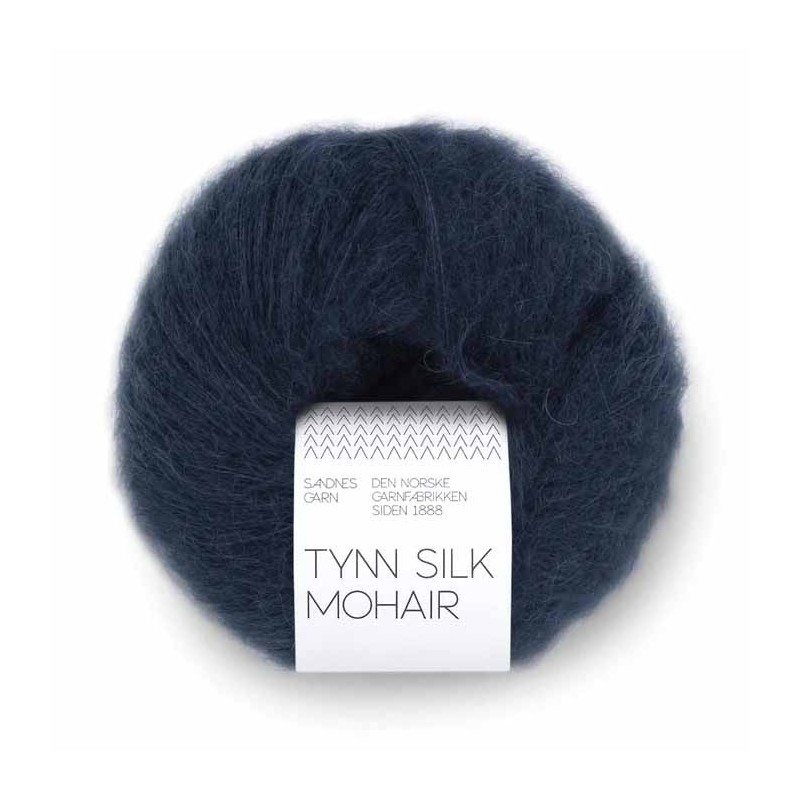 Tynn Silk Mohair 5581 Deep Navy Sandnes Garn