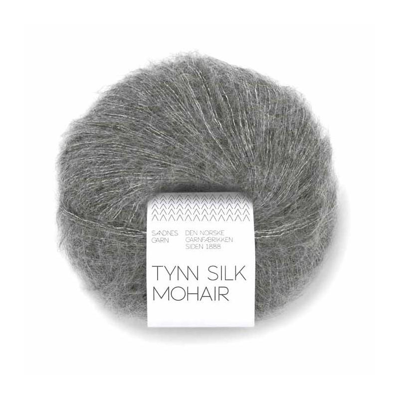Tynn Silk Mohair 1053 Dark Grey Sandnes Garn