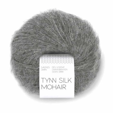 Tynn Silk Mohair 1053 Dark Grey Sandnes Garn