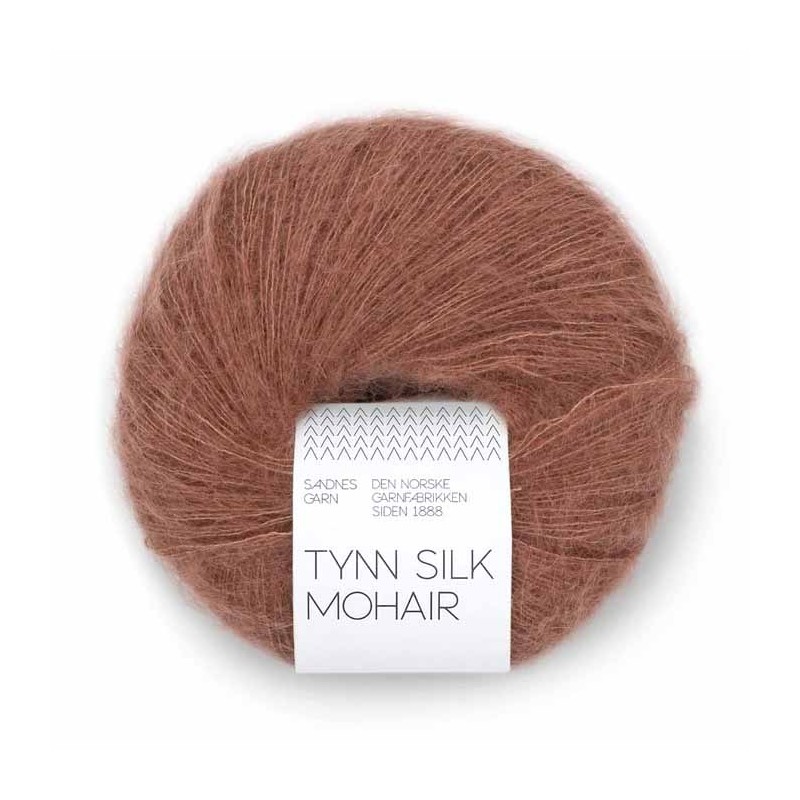 Tynn Silk Mohair 3052 Pecan Brown Sandnes Garn