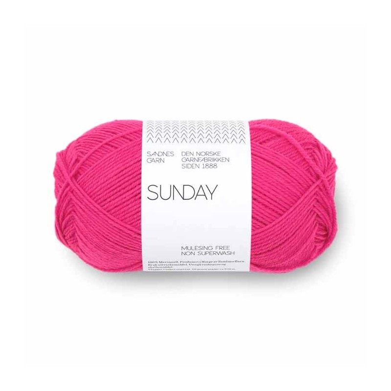 Sunday 4518 Hot Pink Sandnes Garn