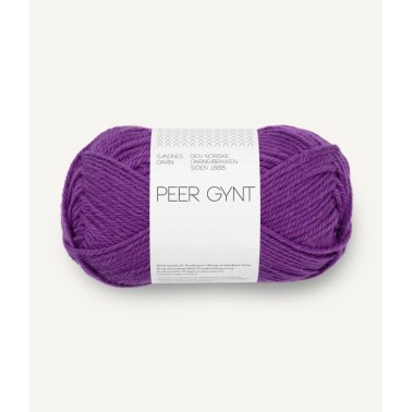 Sandnes Garn Peer Gynt DK 5045 Plum  lana noruega 100%