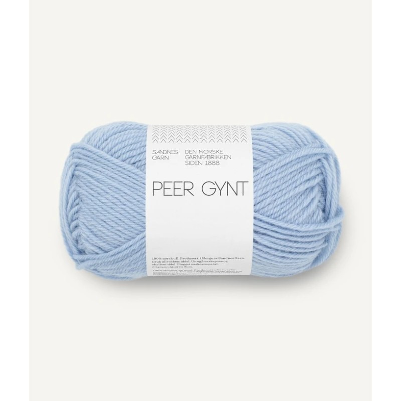 Sandnes Garn Peer Gynt DK 5812 Brunnera Blue 100% norwegian yarn
