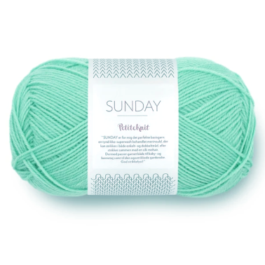 Sunday 7723 Mint  Petite Knit Sandnes Garn