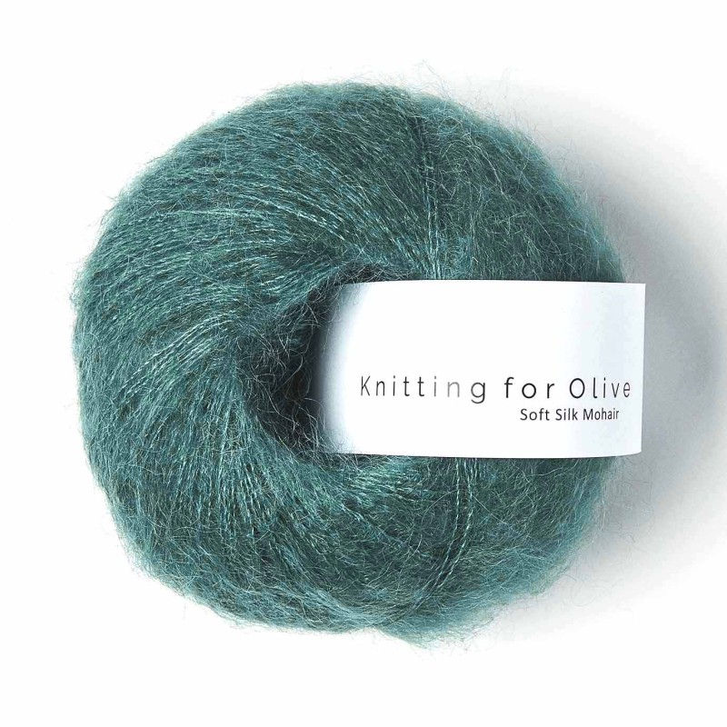 Soft Silk Mohair Petroleum Green RMS Knitting for Olive