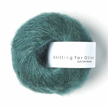 Soft Silk Mohair Petroleum Green RMS Knitting for Olive