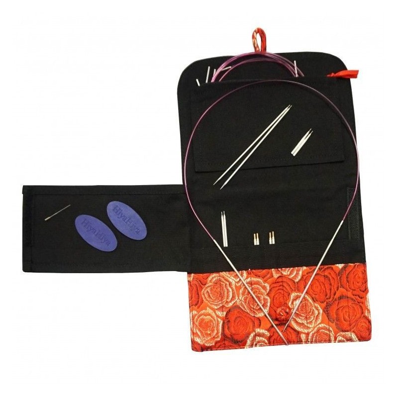 Hiya Hiya - Bamboo Premium I/C Set 4" (10cms) ó 5" (12cms) - KIT SMALL - Agujas Circulares Bamboo intercambiables