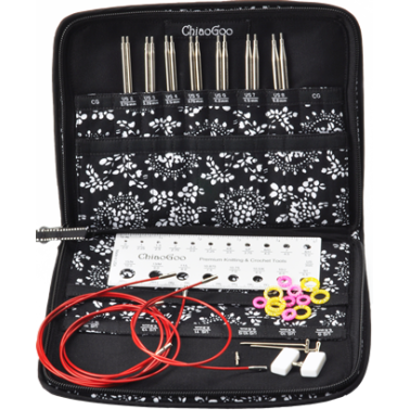 Chiaogoo - Twist I/C Set 4" (10cms) ó 5" (12cms) - KIT SMALL - Agujas Circulares Metálicas intercambiables
