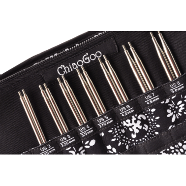 Chiaogoo - Twist Red Lace  I/C Set 4" (10cms) ou 5" (12cms) - KIT COMPLETE -  Aiguilles circulaires interchangeables