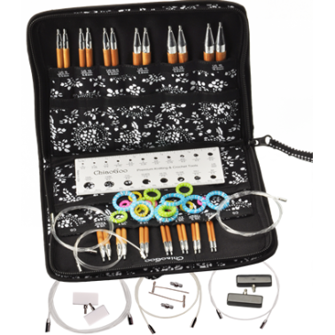 Chiaogoo - Spin  I/C Set 4" (10cms) ou 5" (12cms) - KIT COMPLETE -  Aiguilles bambou circulaires interchangeables