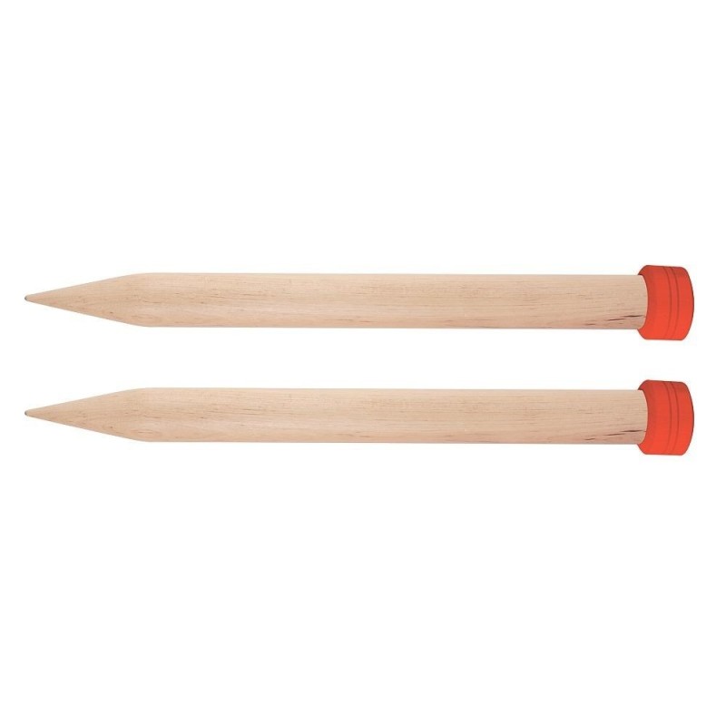 Knit Pro - JUMBO - Single wood Pointed Needles 33 cm