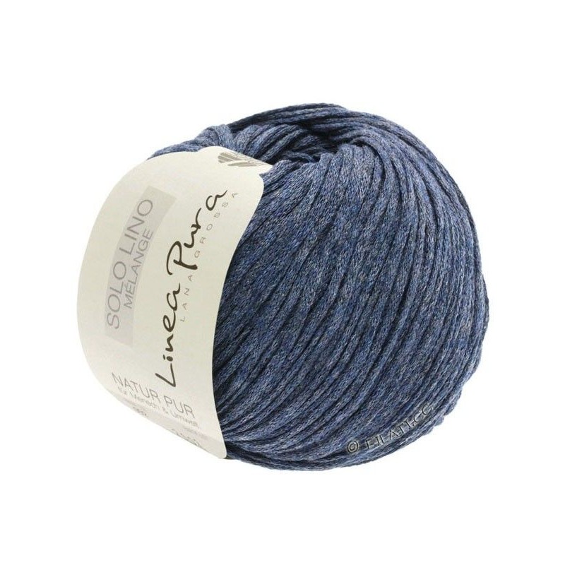 Solo Lino Melange - 107 Azul oscuro