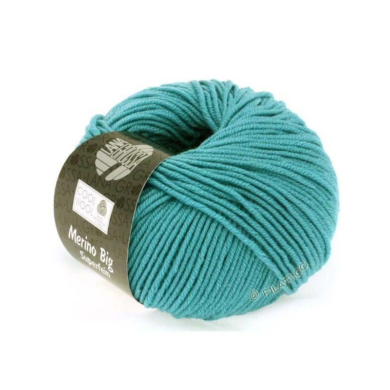 Cool Wool Big Uni Melange - Turquoise 910