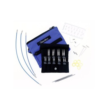 Chiaogoo - Twist SHORTIES Mini Set 2" (5cms) ó 3" (8cms) - Agujas Circulares Metálicas intercambiables